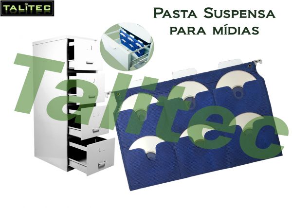 Compras apenas por telefone ou E-mail - Pacote com 300 pastas suspensas para mídias