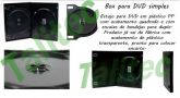Compras apenas por telefone ou E-mail - Estojo para DVD simples/padrão (acabamento quadrado)